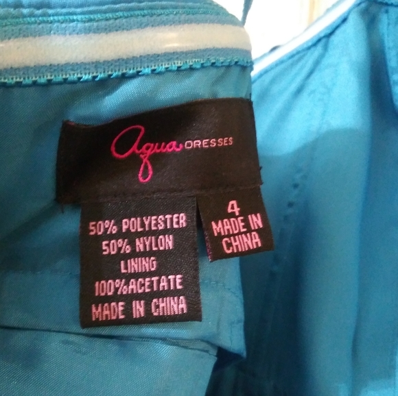 BNWT Strapless Peacock Blue Formal - Picture 4 of 8